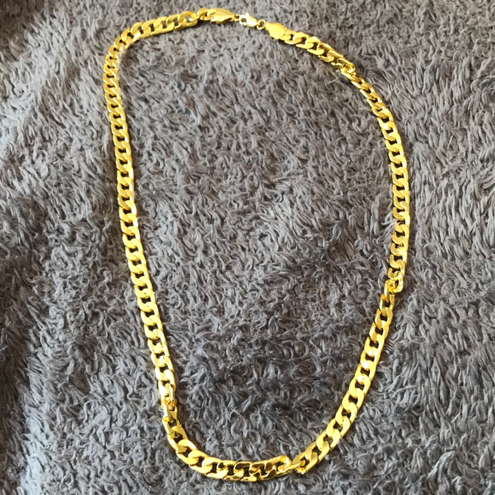 Gold necklace costume jewelry